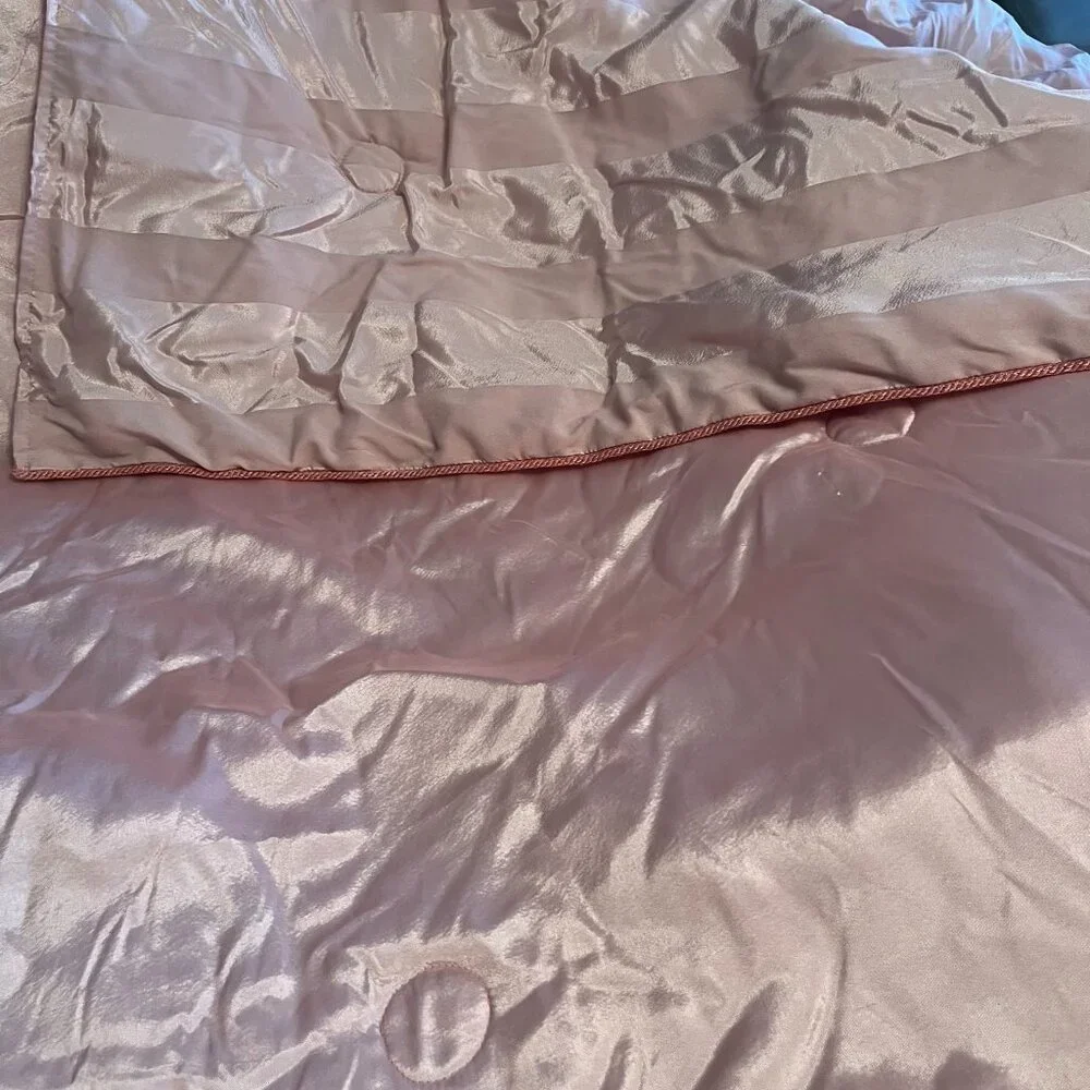 Satin Bedding Set - Queen - Pink